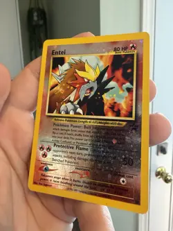 Entei 34 WOTC Reverse Holo Black Star Promo - Pokemon TCG - LP With Indent - Image 4