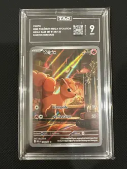 Pokemon TCG Vulpix Illustration Rare Mega Evolutions #138/132 Tag 9 - Image 1