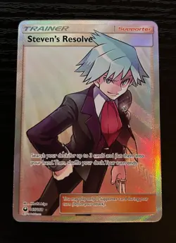 Pokemon Steven’s Resolve 165/168 Celestial Storm Full Art Trainer Supporter NM - Image 1