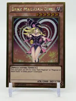 Yu-Gi-Oh! Dark Magician Girl Gold Rare 1st Edition MVP1-ENG56 LP / NM - Image 1