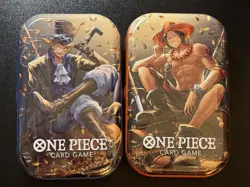 2 X One Piece TCG Mini Tin Pack Set Vol 2 - New Sealed English (1 Sabo & 1 Ace) - Image 3