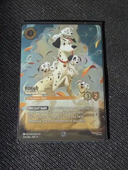 Disney Lorcana Fabled- Pongo - Determined Father Enchanted 223/204 Holo - Image 1