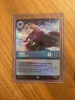 Anna Braving The Storm Disney Lorcana Mint Condition 218/204 Holo Cold Foil - Image 1