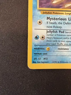 Misty's Tentacool 32/132 Pokemon Card TCG Gym Heroes Regular Non Holo Rare - Image 5