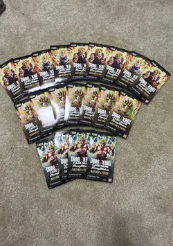 Dragon Ball Super Card Game FB08 “Saiyan’s Pride” – 19 Sealed Booster Packs - Image 1