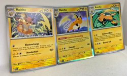 Epic Collection 3 Elegant Raichu Set Holo Foil Rare Pokemon Cards PSA 8-9 - Image 1