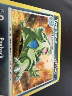 Pokemon TCG Tyranitar Mysterious Treasures Reverse Holo Rare Card 17/123 foil sw - Image 5