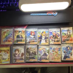 Pokemon Full Art Holo Trainer 12 Card Lot NM Brawly Mela Larry Faulkner Ortega - Image 1