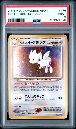 PSA 9 Light Togetic - Japanese Neo Destiny Holo Pokemon Card - Pokemon TCG - Image 1