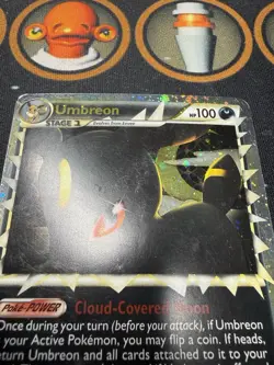 Pokemon Umbreon Prime Ultra Rare Holo 86/90 Undaunted HP100 Evoblast Card 2010 - Image 3