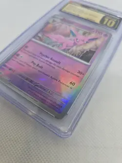 2025 Pokemon Prismatic Evolutions Espeon Master Ball Reverse Holo CGC Pristine10 - Image 4