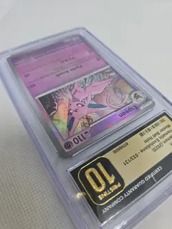 2025 Pokemon Prismatic Evolutions Espeon Master Ball Reverse Holo CGC Pristine10 - Image 5