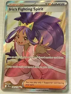 Pokemon TCG Iris's Fighting Spirit - Ultra Rare SV09: Journey Together 180/159 - Image 1