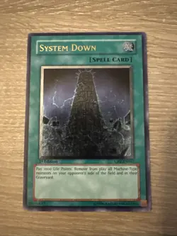 Yu-Gi-Oh! System Down CRV-EN041 1st ed Ultimate Rare LP - Image 1