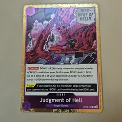 One Piece Judgment of Hell (OP02-089/258) OP02 Paramount War NM FOIL TCG CCG - Image 1