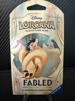 Disney Lorcana TCG Fabled Sealed Pack- 12 Cards - Cruella - Image 1
