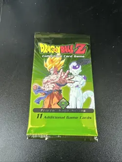 1x DBZ CCG FRIEZA SAGA BOOSTER PACK 11 CARDS SCORE SEALED VINTAGE 2000 AUTHENTIC - Image 1
