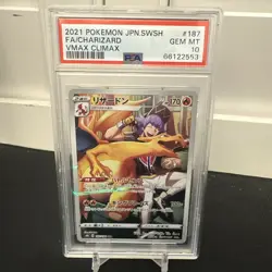 Pokemon TCG Charizard Trading Card Gem Mint, Holo, 187/184 PSA 10 - Image 1