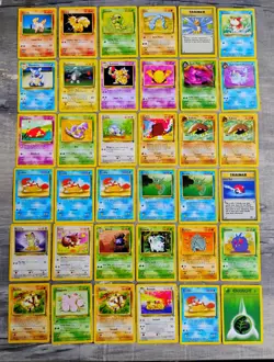 Vintage Pokemon Mixed Card Lot WOTC Base Jungle Rocket Fossil LP/NM - Image 1