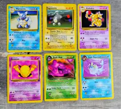 Vintage Pokemon Mixed Card Lot WOTC Base Jungle Rocket Fossil LP/NM - Image 4