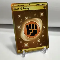 Pokemon TCG SV Base Set Basic Fighting Energy 258/198 Hyper Rare One Owner - Image 1