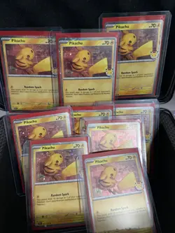 1x Pikachu 2026 Pokemon Day Stamp - 051/162 - Promo Cosmos Holo - Image 2