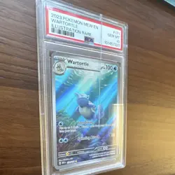 Pokemon Wartortle Illustration Rare Holo Scarlet Violet 151 #171 PSA 10 damaged - Image 3
