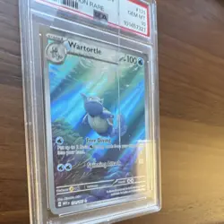 Pokemon Wartortle Illustration Rare Holo Scarlet Violet 151 #171 PSA 10 damaged - Image 4