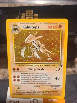 Pokemon TCG Kabutops Fossil 9/62 Holo Unlimited Holo Rare - Image 1