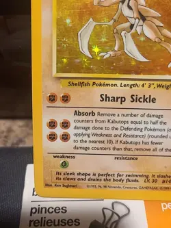 Pokemon TCG Kabutops Fossil 9/62 Holo Unlimited Holo Rare - Image 5