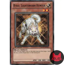 Yugioh Ryko, Lightsworn Hunter SDDC-EN023 Common 1st Edition LP - Image 1