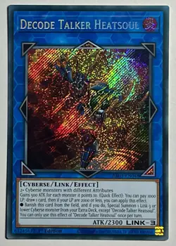 Decode Talker Heatsoul RA01-EN048 (NM) Secret Rare 1st Edition YuGiOh! TCG - Image 1