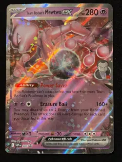Team Rocket's Mewtwo ex 205 Sv: Scarlet & Violet Promo Cards Holo - Image 1