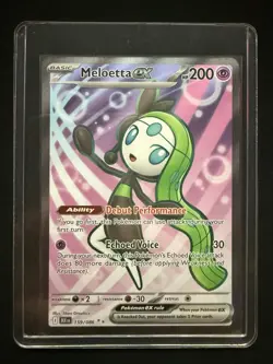 Meloetta EX 159/086 Full Art Ultra Rare Pokemon Black Bolt SV Card TCG Holo - Image 5