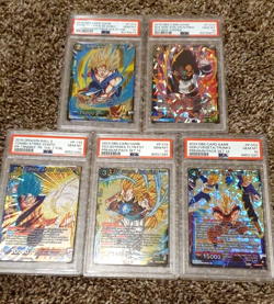 PSA Dragoonball Super TCG Lot of 5 PSA 10 Promo Cards - Image 1