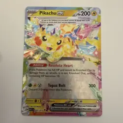 Pikachu EX 057/217 (NM) Double Rare Ascended Heroes Pokemon Card - Image 1