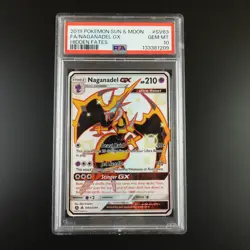 PSA 10 Naganadel GX SV63/SV94 Pokemon Hidden Fates Full Art Holo Card - Image 1