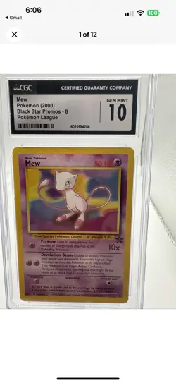 Lot Of 3 Cards Pokemon MEW BLACK STAR PROMO CGC 10 - Image 2