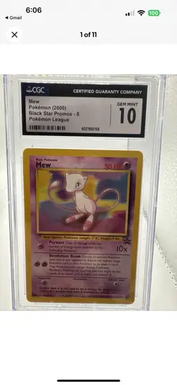 Lot Of 3 Cards Pokemon MEW BLACK STAR PROMO CGC 10 - Image 3