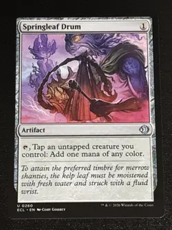 MTG Lorwyn Eclipsed Springleaf Drum 0260 NM - Image 1