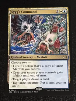 MTG Lorwyn Eclipsed Sygg's Command 0244 NM Rare - Image 1