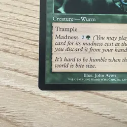 Arrogant Wurm MTG Torment ENGLISH NM Never Played - Image 4