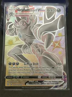 Grimmsnarl VMAX SV117/SV122 Shiny Holo Rare Pokemon Shining Fates NM Full Art - Image 1