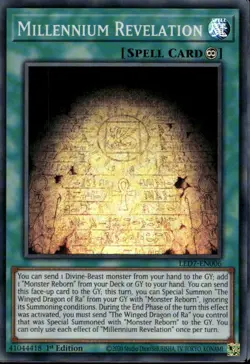 Millennium Revelation 1st Ed Super Rare LED7-EN006 Yu-Gi-Oh! - Image 1