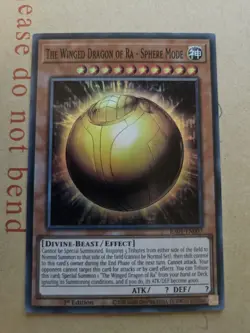 Yugioh RA01-EN007 The Winged Dragon of Ra - Sphere Mode - Super Rare - Image 1