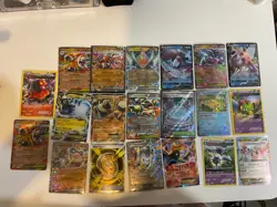 20 pokemon card lot: Team Plasma moltres, Ex’s, XY era cards - Image 1