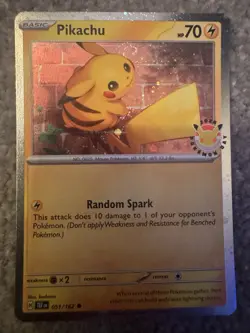 Pokemon TCG Pikachu Pokemon Day Collection Promo Card TEF 051 - Image 1