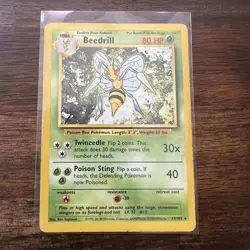 BEEDRILL - 17/102 - Base Set - Pokemon Card - HP - Image 1