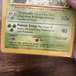 BEEDRILL - 17/102 - Base Set - Pokemon Card - HP - Image 4