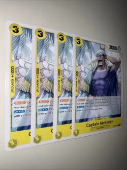 OP05-112 Captain McKinley X4 Playset English One Piece Card Game TCG CCG - Image 2